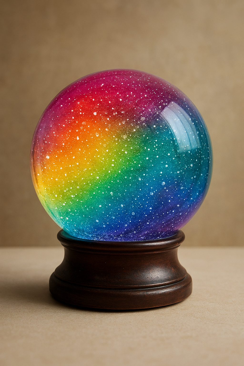 Multi-Colored Snow Globe